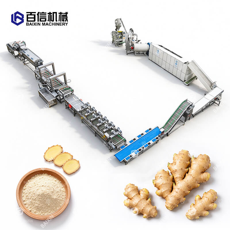 Small & Medium output ginger powder processing line